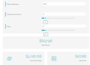 calculadora de prestamos online